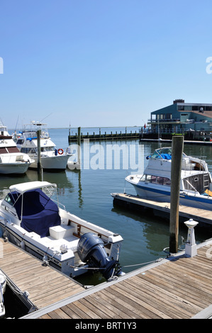 New Haven Marina, Connecticut, Stati Uniti d'America Foto Stock