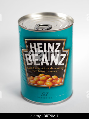 Barattolo di latta di Heinz fagioli beanz ringpull Foto Stock