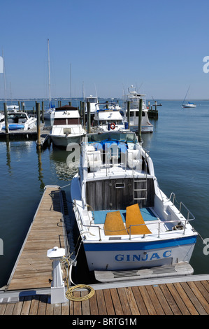 New Haven Marina, Connecticut, Stati Uniti d'America Foto Stock