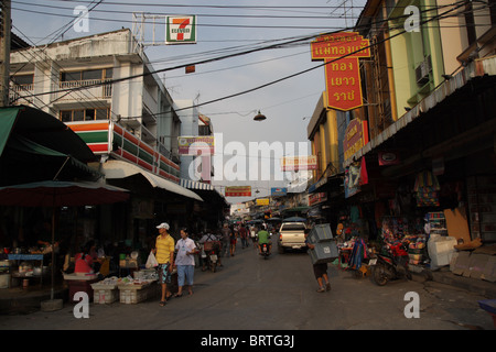 Mercato Mahachai , Samut Sakhon , della Thailandia Foto Stock