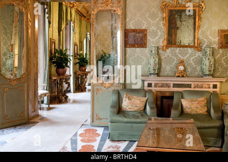 Palazzo Rondinini palace interior Italian decorare arredamento roma italia stile artistico di arte antica nobiltà di stile storico Foto Stock