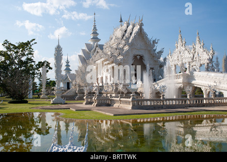 Wat Rong Khun, Chiang Rai, Thailandia Foto Stock