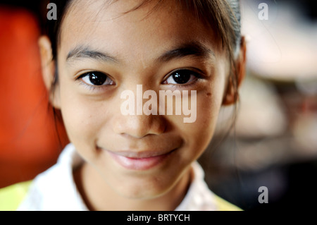 La ragazza di pasar atas, bukittingi, Sumatra, Indonesia Foto Stock