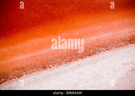 La notevole Salt Lake, Lago Rosa, non lontano da Dimboola, Australia. Foto Stock