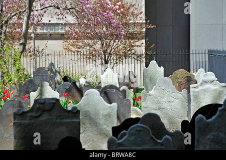 Chiesa della Trinità cimitero, Manhattan, New York City, Stati Uniti d'America Foto Stock