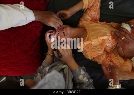 Le vittime di un attacco di IED in Afghanistan Foto Stock