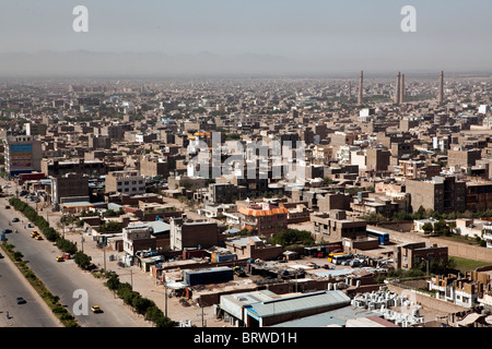 Vista sulla città di Herat, Afghanistan Foto Stock