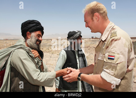 Farewel olandese di truppe in Afghanistan Foto Stock