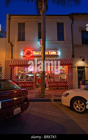 Busy Bee Café, Ventura. Coffee shop, rétro. In California, Stati Uniti d'America Foto Stock