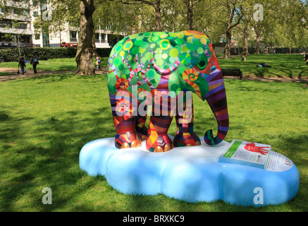 Harapan da Rebecca Sutherland parte di Londra 2010 di Elephant Parade Foto Stock