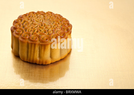 Torta della luna da vicino la cultura cinese Foto Stock