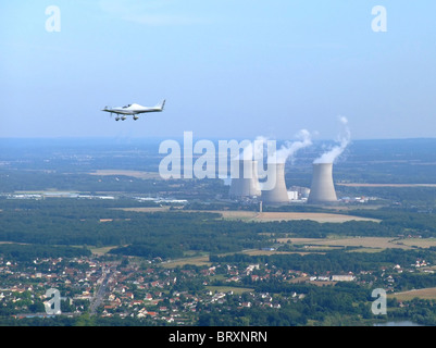 Piano privato battenti vicino al FES motorizzazioni nucleare di Dampierre en burly, Loiret, regione centrale, Francia Foto Stock