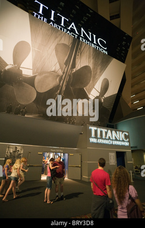 L'ingresso al Vegas Titanic mostra, il Luxor Hotel Las Vegas Stati Uniti d'America Foto Stock