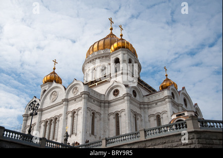 La Cattedrale di Cristo Salvatore (Khram Khrista Spasitelya) a Mosca, in Russia. Foto Stock