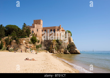 Castello di Ferragudo, Algarve, PORTOGALLO Foto Stock