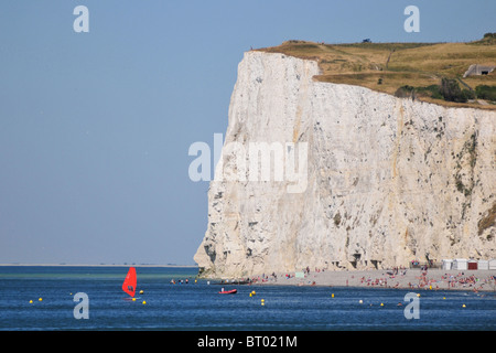 Le scogliere di meri LES BAINS, SOMME (80), Piccardia, Francia Foto Stock