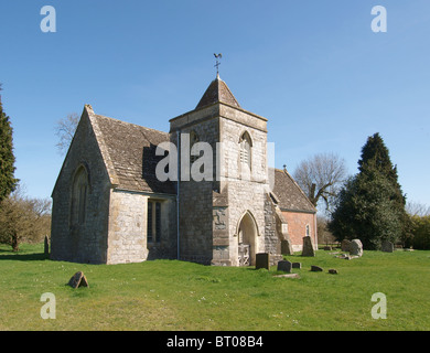 Berwick Bassett, Wiltshire, St Nicholas Foto Stock