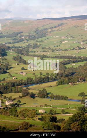 Ricerca Swaledale nel Yorkshire Dales National Park. Foto Stock