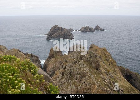 Cabo Ortegal. Artabran costa, Cariño, Galizia, Spagna. Foto Stock