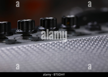 manopola di amplificatore Foto Stock