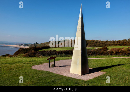 GV di Orcombe Point, una funzione costiere a Exmouth, Devon,che segna l' inizio della Jurassic Coast Sito Patrimonio Mondiale. Foto Stock