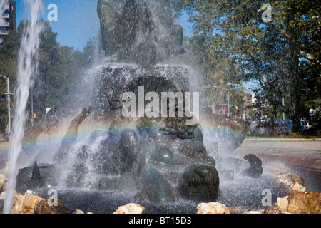 Il Bailey Fontana, 1932, in Grand Army Plaza Park Slope quartiere di Brooklyn a New York Foto Stock