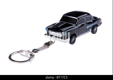 Scopo su bianco - memoria flash auto close up Foto Stock