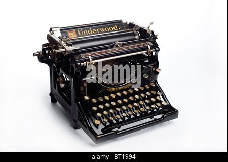 1920' Underwood macchina da scrivere meccanica n.5 Foto Stock