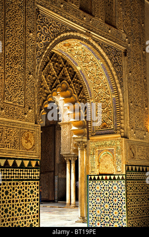 Alcazar siviglia spagna Andalusia Royal Palace fortezza moresca. Foto Stock