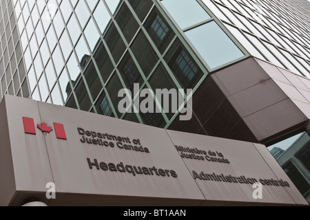 Ottawa Dipartimento di Giustizia in Canada la sede centrale Foto Stock