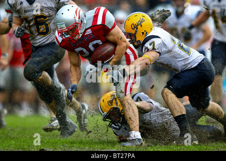 Team Austria batte il Augustana vichinghi in una carità gioco 10-3 il 30 maggio 2010 a Hohe Warte Stadium di Vienna in Austria. Foto Stock