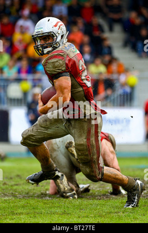 Team Austria batte il Augustana vichinghi in una carità gioco 10-3 il 30 maggio 2010 a Hohe Warte Stadium di Vienna in Austria. Foto Stock