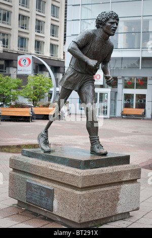 Il Terry Fox statua è visto in Ottawa Foto Stock