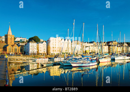 St Peter Port Guernsey,,Isole del Canale,porto, Foto Stock