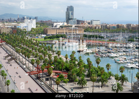 Paese Spagna Mare Mediterraneo Porto Barcelona Foto Stock