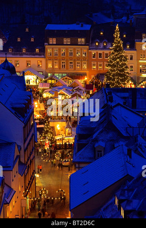 Annaberg-Buchholz Weihnachtsmarkt - Annaberg-Buchholz mercatino di Natale 01 Foto Stock