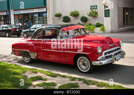 1952 Red Chevrolet DeLuxe Foto Stock
