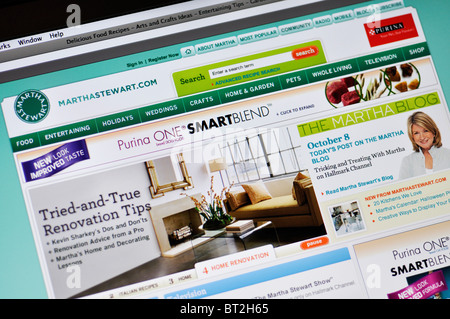 Martha Stewart website Foto Stock