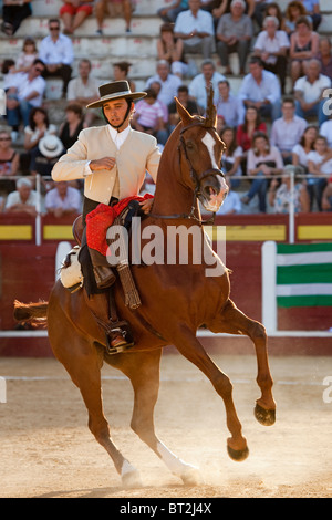 Concurso Doma Feria Fuengirola Málaga Costa del Sol Andalucía España Dressage equa la concorrenza Fuengirola Andalusia Spagna Foto Stock