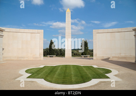 Ago di pietra nelle forze armate Memorial, National Memorial Arboretum, Alrewas, Staffordshire, Regno Unito. Foto Stock