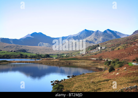 Snowdonia Mountain Range North Wales UK Regno Unito UE Unione europea EUROPA Foto Stock