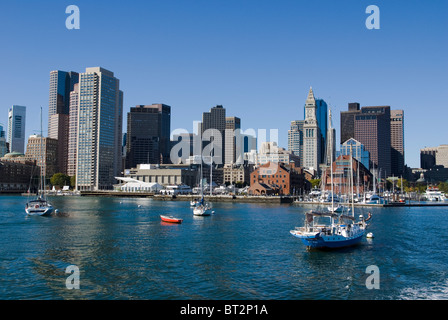 Long Wharf, Boston Harbor Foto Stock