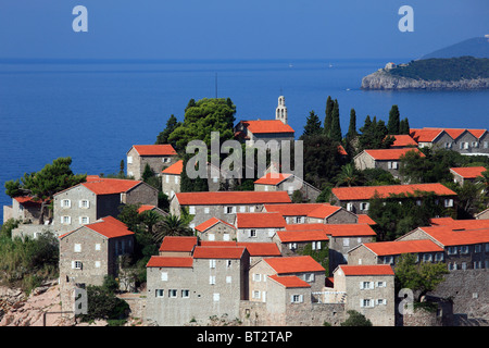 Montenegro, Sveti Stefan, Aman Resort, vacanze di lusso, Foto Stock