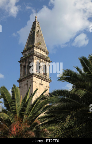 Montenegro e della Baia di Kotor, Perast, la chiesa di San Nicola, Foto Stock
