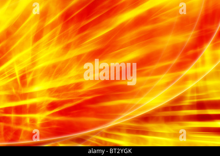 Fire abstract fervente rosso - giallo sullo sfondo di inferno Foto Stock
