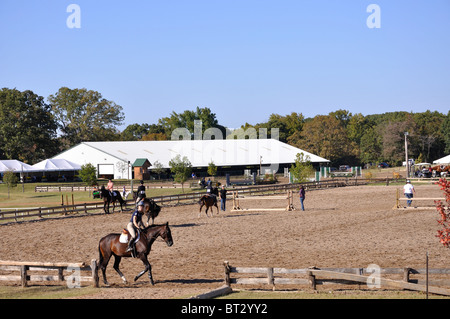 Competizione equestre tra la gioventù, Tyler, Texas, Stati Uniti d'America Foto Stock