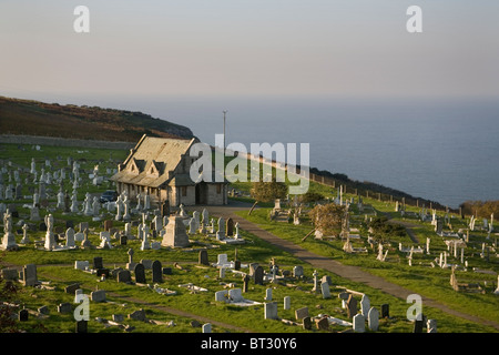 Wales Conwy Llandudno St.Tudno la chiesa, Great Orme Foto Stock