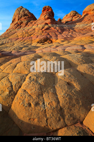 Le formazioni rocciose in Vermiglio scogliere monumento nazionale, Arizona Foto Stock