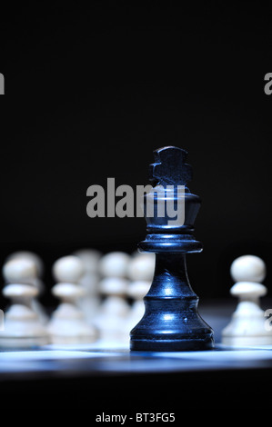 Pezzi di scacchi a bordo. Ottobre 2010 Foto Stock