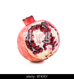 Melograno isolati su sfondo bianco Foto Stock